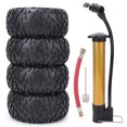 thumbnail image 1 of Repuestos de actualización de neumáticos inflables universales de 2,2 pulgadas para modelo de coche 1/10 RC negro, 1 of 10