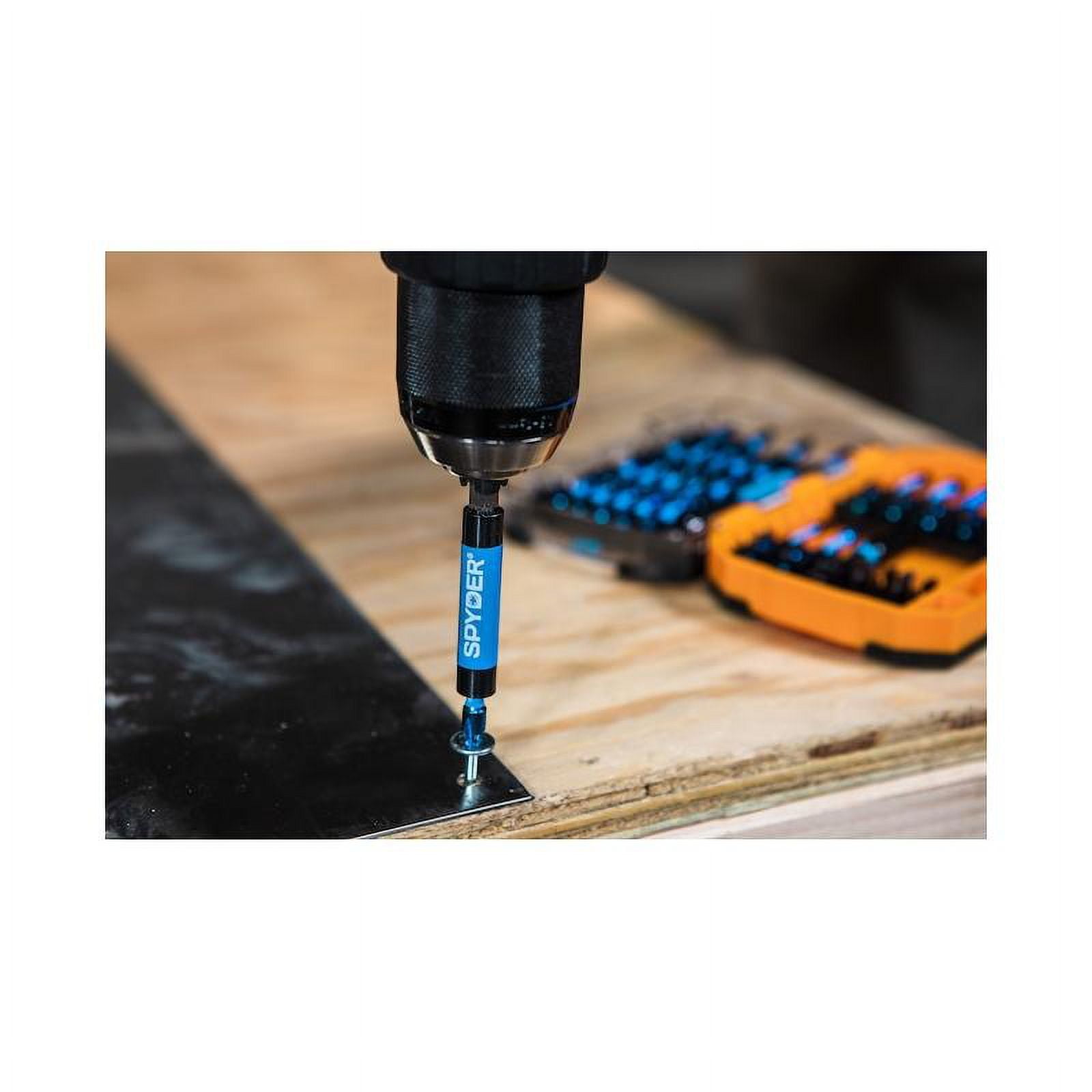 Spyder 19079 Mach-Blue 1/4-in x Phillips/Square/Torx Impact Driver Bit