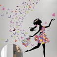 thumbnail image 4 of Matsuzay Agregue un toque personal con las pegatinas de pared Butterfly Girl cambie instantáneamente el aspecto de la habitación PVC Decoración del hogar, 4 of 6