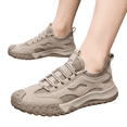 thumbnail image 2 of Domzle Roofing Shoes for Men - Safety Work Shoes, Steel Toe Anti Slip Insulating, Lightweight Breathable Khaki Wide 7.5, 2 of 5