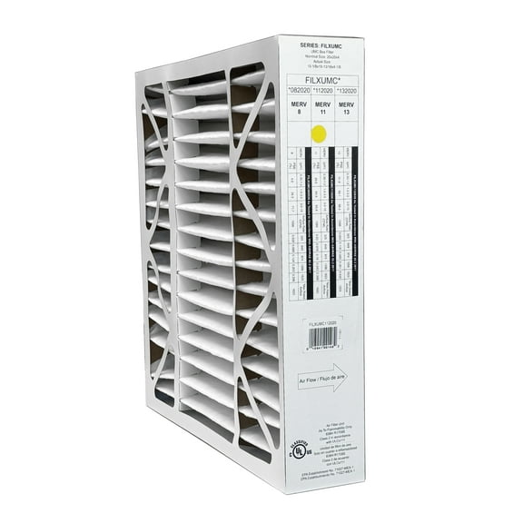Carrier & Bryant FILXUMC112020 - 20" x 20" x 4" Pleated Air Filter, MERV 11 replaces old part # FILXXFNC0121