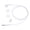 90cm-White, variant on 3.5mm Single Side In Ear Earphone Earbud Headsets for Phone Tablet Computer MP3 Players for Phones
