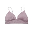 thumbnail image 4 of Women Thin Shoulder Strap Padded Sport Bra Lady Seamless Deep V Underwire Bra Bikini Bra Brassiere Underwear, 4 of 6