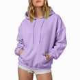 thumbnail image 2 of Godom Womens Oversized Hoodies Fleece Sweatshirts Fall Fashion 2025 Pullover Winter Clothes, 2 of 6
