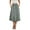 B-02 Green Flo Black, variant on HOWCOME Boho Floral Printed Womens Skirts Elastic High Waisted Summer/Fall Flowy Skirts for Women Grayish Blue, M