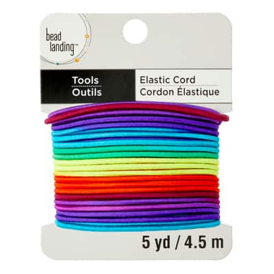 12 Pack: 2mm Multicolor Elastic Cord by Bead Landing