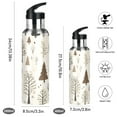 thumbnail image 2 of Yayeee 33oz Insulated Water Bottle Double Wall Stainless Steel with Flip Straw Lid, Winter Forest, 2 of 7