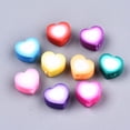 thumbnail image 2 of 50pc Handmade Polymer Clay Beads Heart Mixed Color 9.5x10x5mm Hole: 2mm, 2 of 4