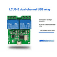 thumbnail image 2 of LCUS-2 Type 2 Way USB Relay Module USB Intelligent Control Switch Computer Serial Port USB Control Relay, 2 of 6