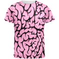 thumbnail image 1 of Halloween Pink Brains Costume All Over Mens T Shirt, 1 of 2