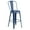 Antique Blue, variant on Flash Furniture Commercial Grade 30" High Distressed Green Metal Indoor-Outdoor Barstool with Back