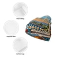 thumbnail image 3 of Susaid Coastal Style Garden Villa Print Winter Beanie for Men Women, Lined Beanie Soft Warm Knit Hat Ski Cuffed Cap, 3 of 6