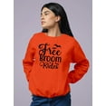thumbnail image 2 of Free Broom Rides. Sweatshirt Women -Image by Shutterstock, Female XX-Large, 2 of 4