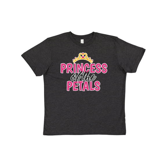 Inktastic Princess of The Petals with Crown Youth T-Shirt