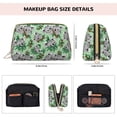 thumbnail image 2 of Green Gray Koala Print Makeup Bag, Large Capacity Travel Cosmetic Bag for Women Girls- Travel Toiletry Bag Leather Portable Waterproof Makeup Case Organizer with Handle, 2 of 4