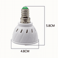 thumbnail image 2 of Bombilla LED de espectro completo para cultivo de plantas, E14, con protección UV e IR para vegetales, flores, jardines, invernaderos y suculentas en interiores, 2 of 5