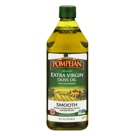 Pompeian Extra Virgin Olive Oil Smooth, 32.0 FL OZ - Walmart.com