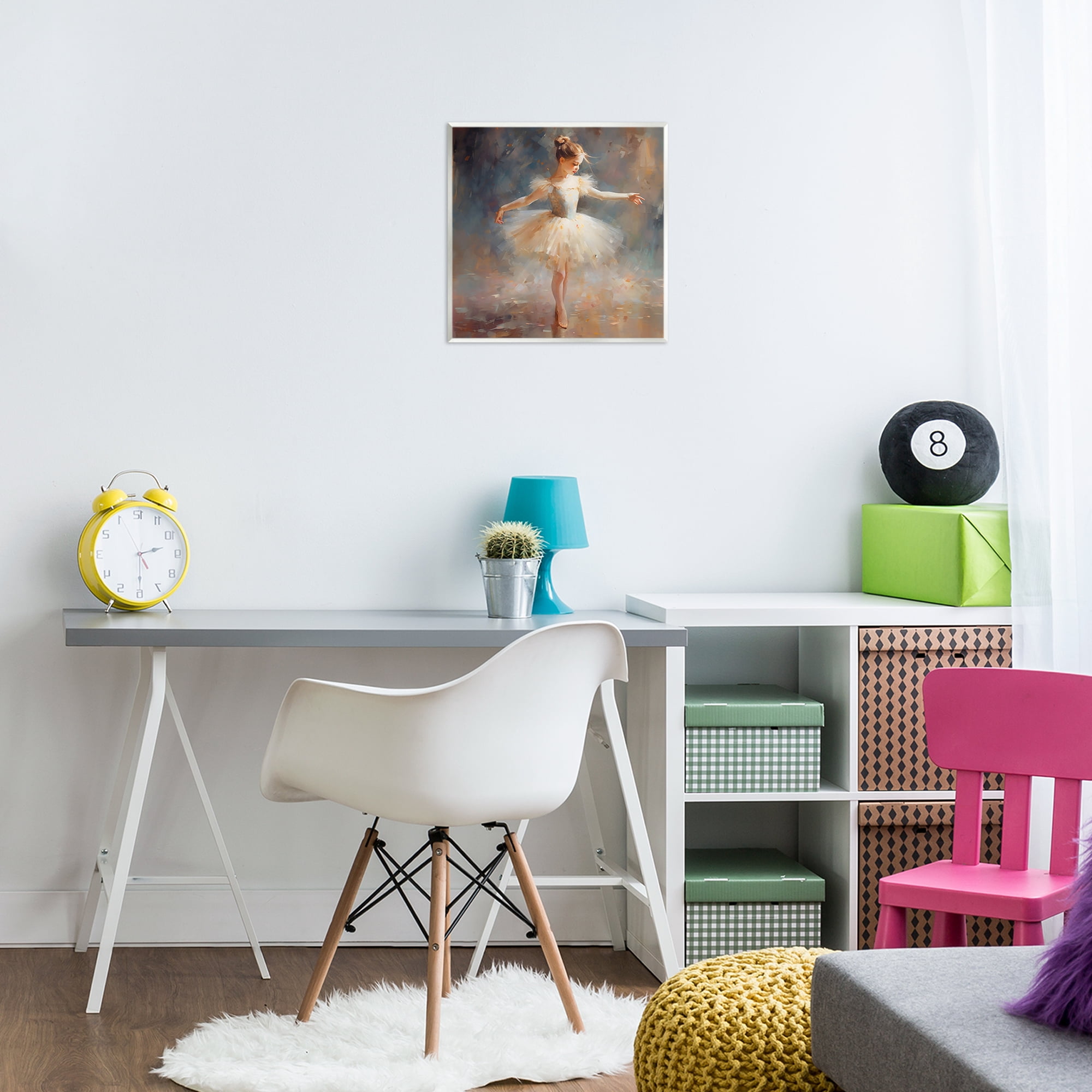 Stupell Industries Ballerina In White Tutu Wall Plaque Art, design by Creative Studio