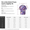 thumbnail image 5 of Sikiie Skull colorful mushroom Men's Wrinkle Free Untucked Cuban Shirt Business Casual Button Down Shirts Short Sleeve ShirtXX-Large, 5 of 5