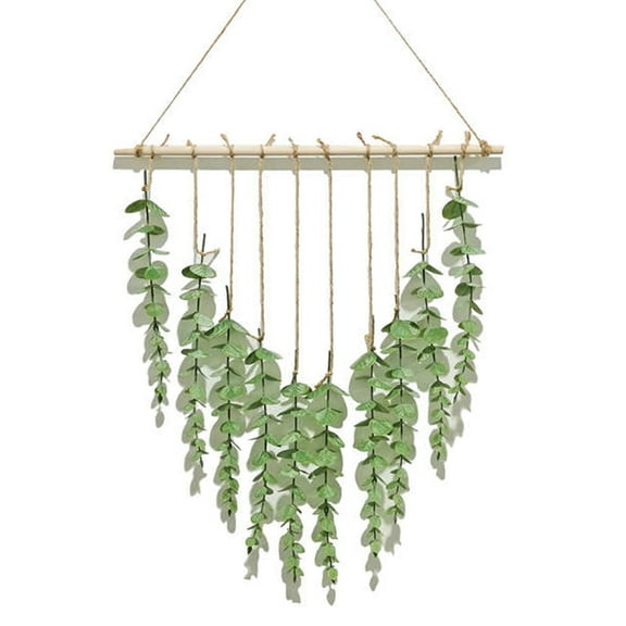 Artificial Eucalyptus Hanging Plants Boho Decor, Eucalyptus Wall Display, Boho Wreath, Greenery Leaves for Bedroom Living Room Bathroom 17"x27" - 2 Pack