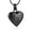 Black, variant on Heart Cremation Urn Necklace for Pet Ashes Urn Necklace with Pawprint Pet Paw Ashes Necklace for Dog / Cat Pet Memorial Keepsake Jewelry
