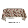 thumbnail image 3 of Home Decor QTOCIO Small Floral Cotton and Linen Tablecloths Tassel Tablecloths Coffee Table Covers Decorative Background Cloths Picnic Napkins, 3 of 5