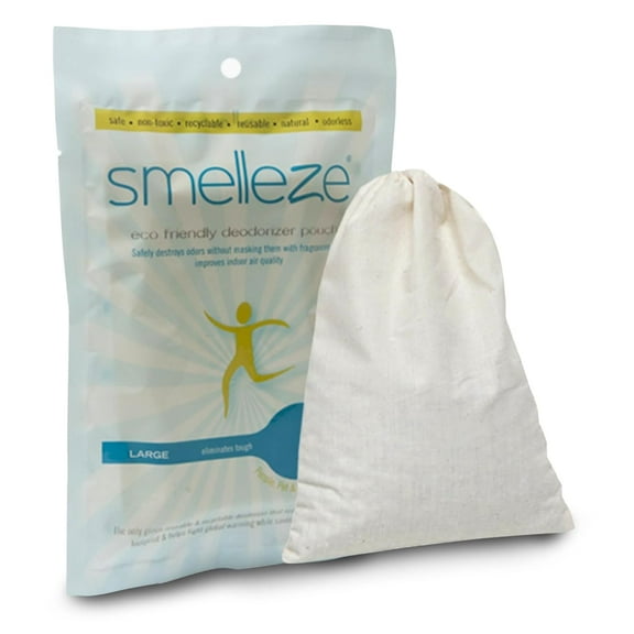 SMELLEZE Reusable Laundry Smell Removal Deodorizer Pouch: Removes Clothes Stench Without Scents