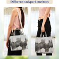 thumbnail image 4 of FORMRS Womens Corduroy Tote Bag Crossbody Shoulder Handbag with Pocket, Gray Hexagons, 4 of 7