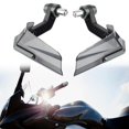 thumbnail image 4 of jiaping Motorcycle Hand Protector Deflector Handlebar Hand Brush Guards Windshield Crash Titanium Color, 4 of 6