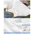 thumbnail image 6 of Blue Gold Marble Beach Towels Oversized Super Absorbent, Modern Abstract Marble Crack Texture Lightweight Bath Towel Quick Dry Sets For Bathroom/Pool/Rv Camping/Beach Play/Gym Room/Picnic 30"x60", 6 of 8