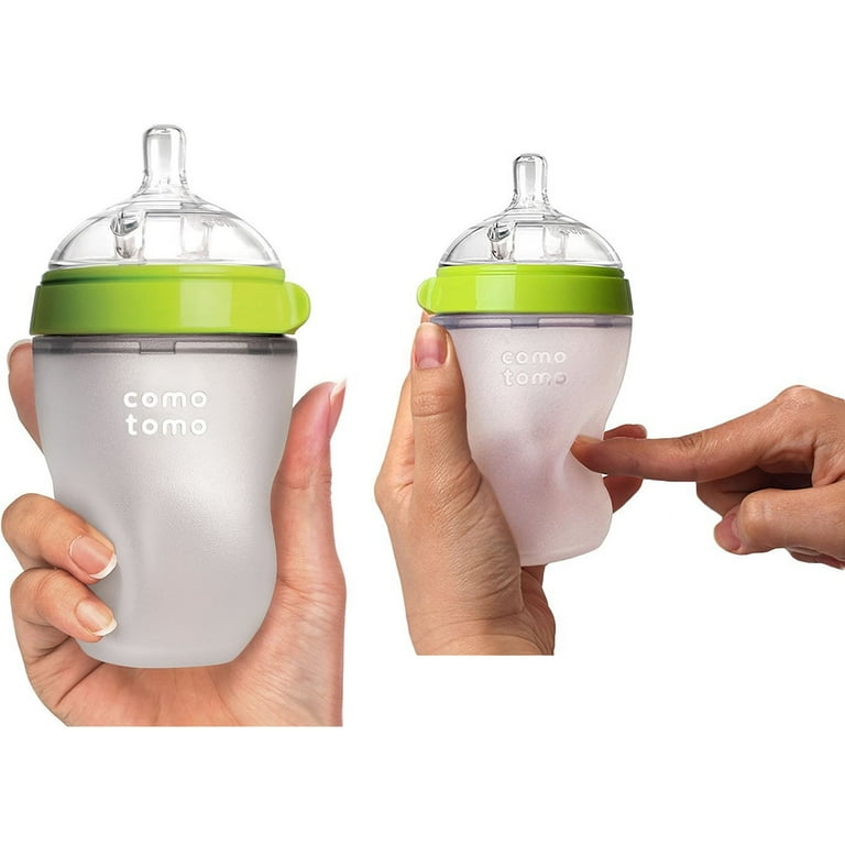 Comotomo Natural Feel Baby Bottle Green