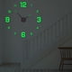 thumbnail image 3 of Luminous Wall Clock Stickers, DIY Glowing Frameless Hanging Watches, DIY Sticker Wall Clocks For Kitchen, Bathroom, Home Decoration, Digital Luminous, Glowing Sticker Clock, DIY Hanging Wall, 3 of 7