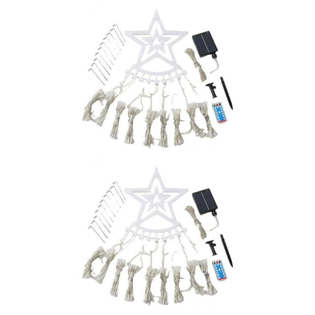 2pcs Solar 350 Lámpara LED Cadena de Gota de Agua para El Patio de La Boda Del Partido Sunnimix Luces de cuerdas
