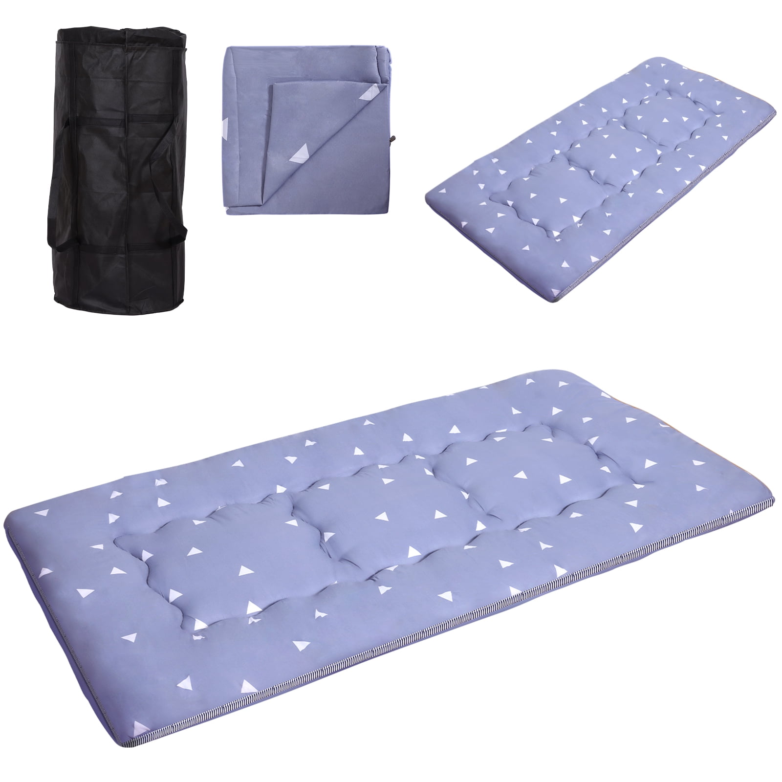 Lovote 4" Thick Floor Mattress - Japanese Futon Tatami Pad, Roll-Up Sleeping Mat for Guest/Bedroom