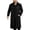 Black Jacket, variant on Men Lapel Wool Blend Long Duffle Coat Toggle Closure Pocket Outerwear For Cold Winter Days Dark Gray XXXL
