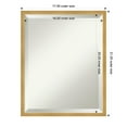 thumbnail image 2 of Amanti Art Svelte Polished Gold Beveled Wood Wall Mirror 21.5 x 17.5 in., 2 of 7