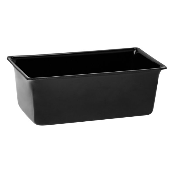 Black Plastic Ice Bin for 2 Section Condiment Holder, Each