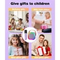 thumbnail image 5 of Mini Machine for Kids Girls & Boys - Portable Bluetooth Speaker with 2 Wireless Microphones - Kids Birthday Gifts for Ages 4-10 - Kids' Instrument Accessories - Purple, 5 of 5
