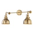 thumbnail image 2 of Skillet 2-Light Sconce in Burnished Brass, 2 of 10