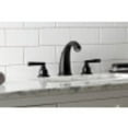 thumbnail image 3 of Kingston Brass KB980FL Royale Widespread Bathroom Faucet, Matte Black, 3 of 5