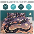 thumbnail image 5 of 3 Pcs Soft Bedding Set, Includes 1 Duvet Cover with Zipper And 2 Pillow,Shams Flower Entwined Snake Twin(86"x70"), 5 of 8