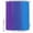 Purple, variant on Small Stall Shower Curtain 48x72 Inch Narrow Half Size Purple Blue Ombre Bath Curtains Bathroom Decor, Modern Color Gradient Striped Waterproof Fabric Shower Curtain Set with Hooks 48 Inch