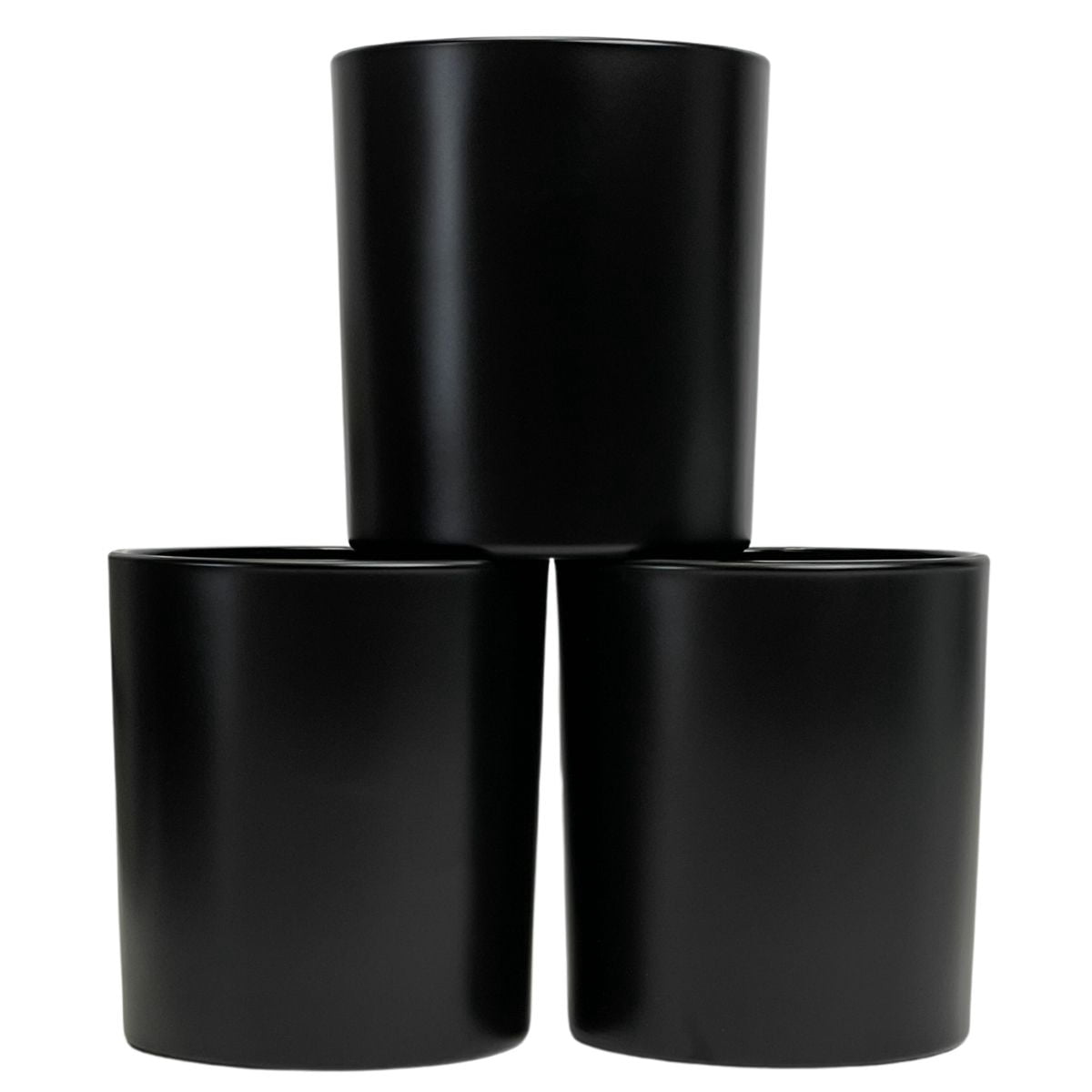 14 oz. Havana Matte Black Empty Candle making Jar candle vessels for DIY candle-making projects (Box of 12) FREE SHIPPING