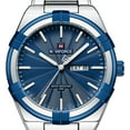thumbnail image 3 of Men Quartz Watch Auto Date Week Business Dress Analog Stainless Steel Wrist Watches, 3 of 15