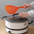 thumbnail image 4 of Nylon Skimmer Strainer Kitchen Cooking Skimmers For Non-Stick Cookware Orange, 4 of 9
