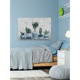 thumbnail image 4 of Marmont Hill Blue and White Succulent Pots Canvas Wall Art, 12" x 18", 4 of 7