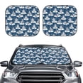 thumbnail image 2 of Xecao Snow Penguin for Foldable Car Sun Shades (2-Pack) offer sun protection with an easy-fold design for convenient windshield shading., 2 of 7