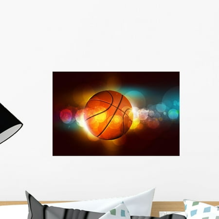 - Basketball Color Glow Wall Mural by Wallmonkeys Peel and Stick Graphic (18 in W x 12 in H) WM218403
