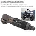 thumbnail image 2 of Brake Line Quick Release Connect Adapter Fitting Curved Universal for Oil Fuel Fluid HoseRed, 2 of 4