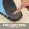thumbnail image 6 of IAUYY Memory Foam House Slippers Suitable for Both Men and Women. Comfortable, Anti-Slip Plush Flat-Bottomed Slippers The Best Holiday Gift Blue Tile Layout Photography, 6 of 9